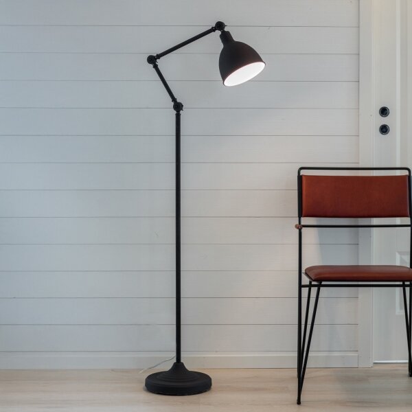 ByRydens 4100610-4007 - Lampada con piedistallo BAZAR 1xE27/5W/230V nero