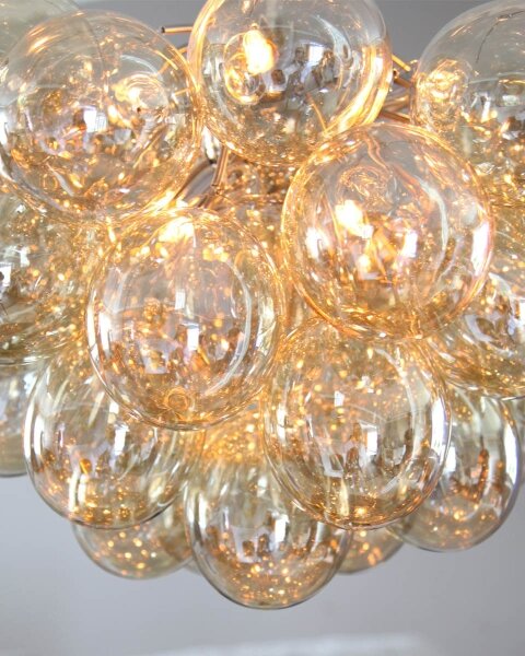 ByRydens 4200440-5503 - Lampadario a sospensione con filo GROSS 8xG9/4W/230V fumé/marrone