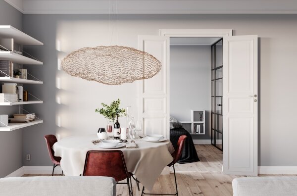ByRydens 4201260-6501 - Lampadario LED a sospensione con filo HAYDEN LED/20W/230V oro