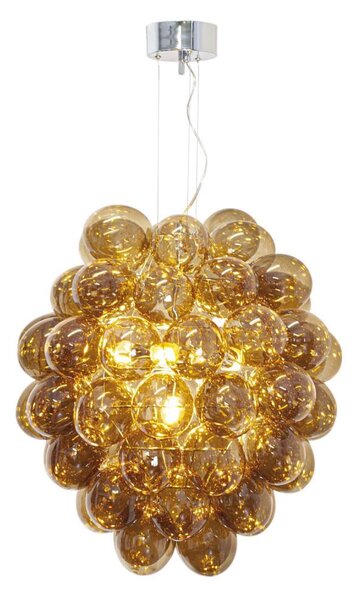 ByRydens 4202230-5512 - Lampadario a sospensione con filo DELUXE 4xE14/5W/230V fumé/marrone