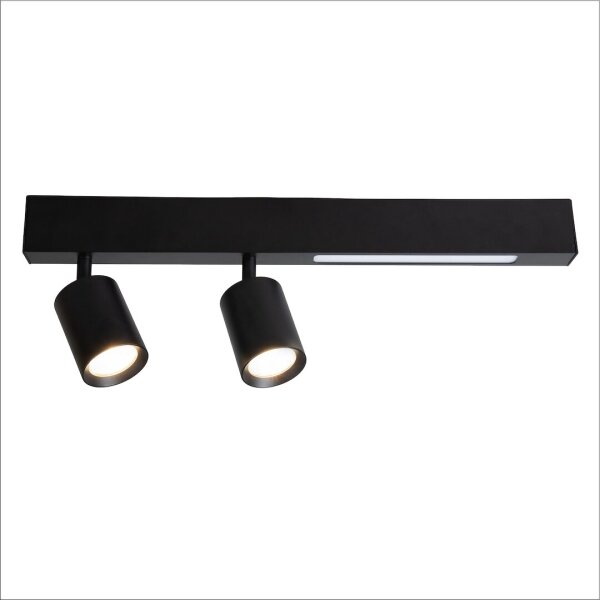 Faretto LED MAGNET LED/5W/230V + 2xGU10/60W 3000/4000K nero