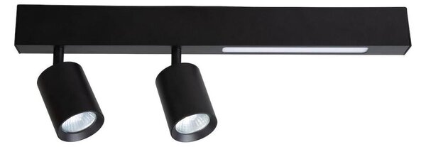 Faretto LED MAGNET LED/5W/230V + 2xGU10/60W 3000/4000K nero
