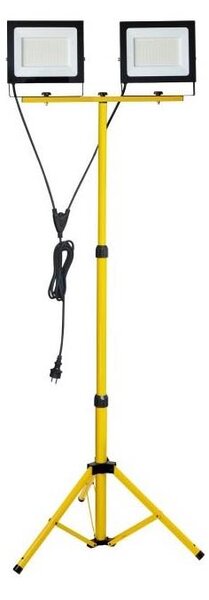 LED Riflettore con il supporto TIGRA 2xLED/100W/230V 4000K IP54 nero/giallo