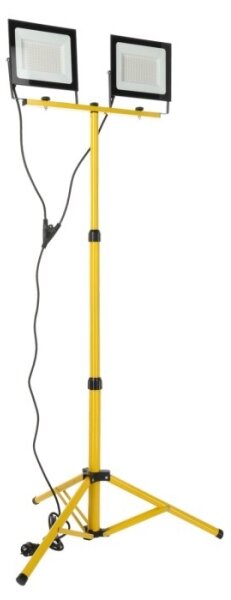 LED Riflettore con il supporto TIGRA 2xLED/100W/230V 4000K IP54 nero/giallo
