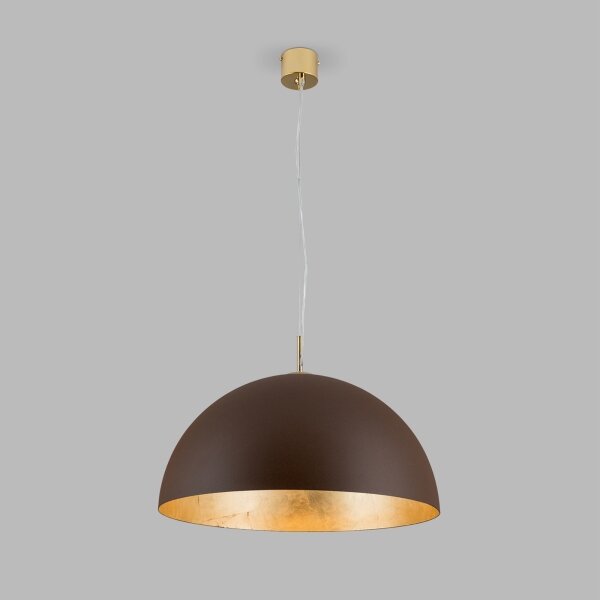 Orion HL 6-1623/1 - Lampadario a sospensione con filo ELIANO 1xE27/60W/230V diametro 50 cm marrone/oro