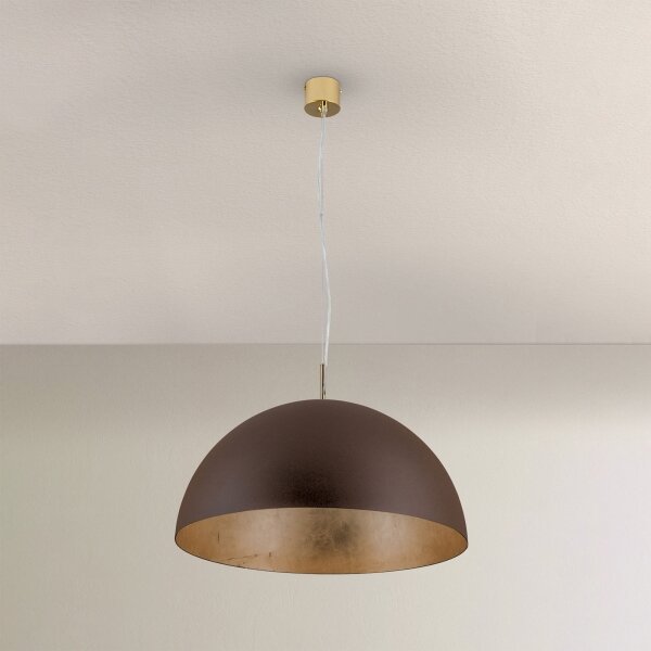 Orion HL 6-1623/1 - Lampadario a sospensione con filo ELIANO 1xE27/60W/230V diametro 50 cm marrone/oro