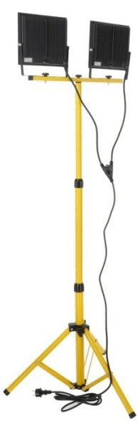 LED Riflettore con il supporto TIGRA 2xLED/100W/230V 4000K IP54 nero/giallo