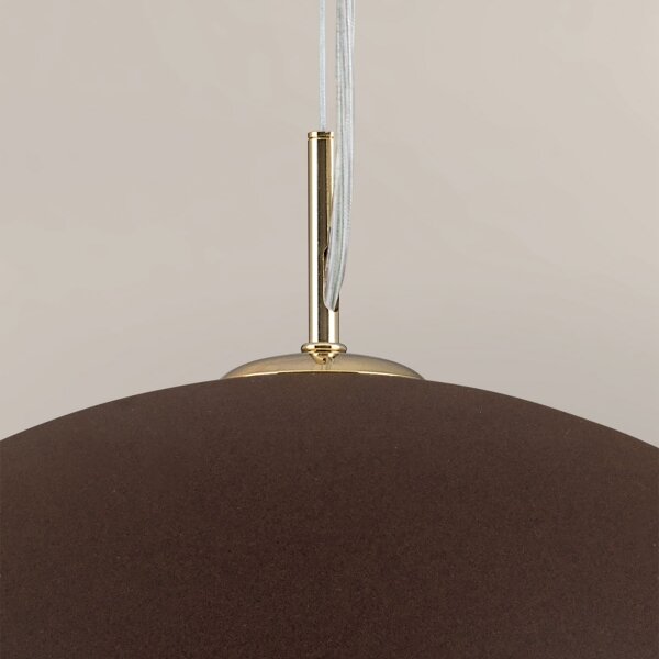 Orion HL 6-1623/1 - Lampadario a sospensione con filo ELIANO 1xE27/60W/230V diametro 50 cm marrone/oro