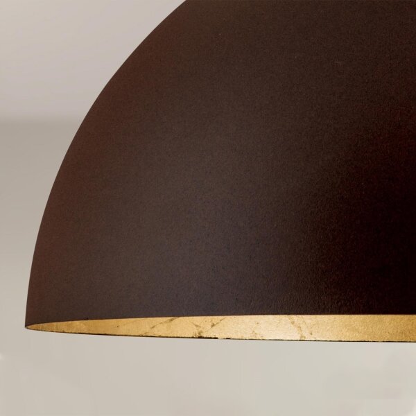Orion HL 6-1623/1 - Lampadario a sospensione con filo ELIANO 1xE27/60W/230V diametro 50 cm marrone/oro