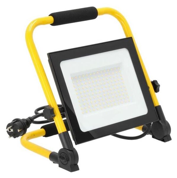Riflettore LED portatile TIGRA LED/100W/4000K IP54 nero/giallo