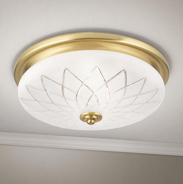 Orion DL 7-791/37 - Plafoniera PORTO 2xE27/40W/230V diametro 37 cm oro