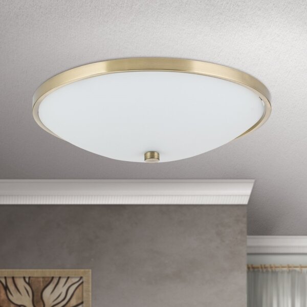 Orion DL 7-531/40 - Plafoniera AIDA 3xE27/60W/230V diametro 40 cm ottone