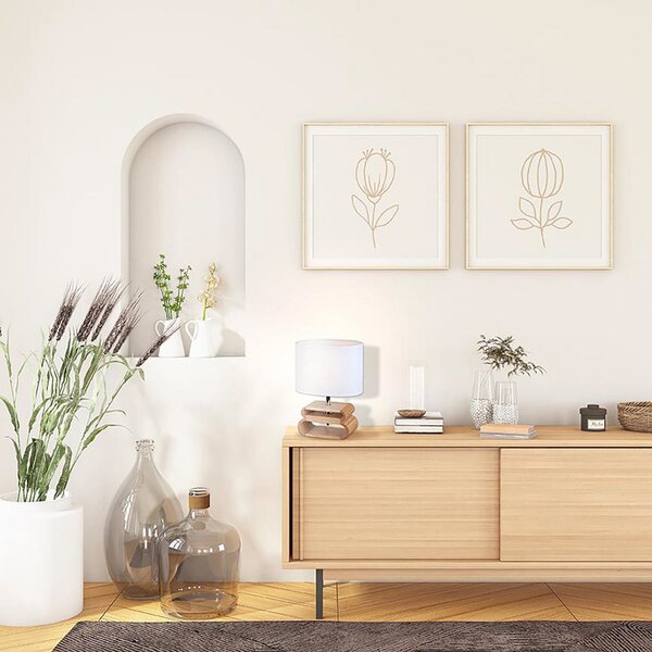 Lampade da tavolo COREP, Oslo, Bianco, Soggiorno, Tessuto / Tessile, Scandinavo