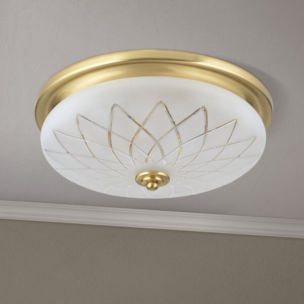 Orion DL 7-791/37 - Plafoniera PORTO 2xE27/40W/230V diametro 37 cm oro
