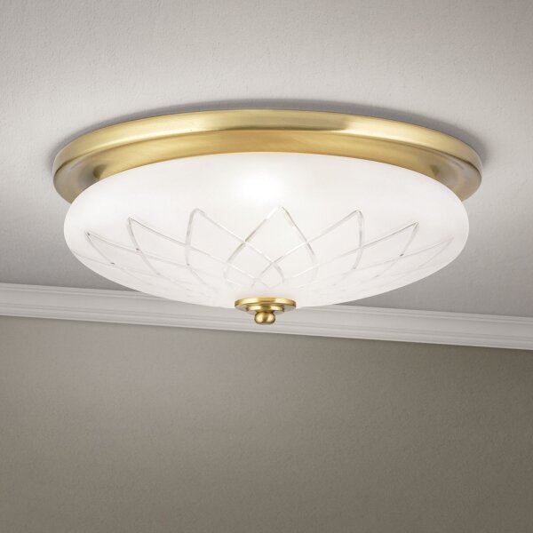 Orion DL 7-791/37 - Plafoniera PORTO 2xE27/40W/230V diametro 37 cm oro