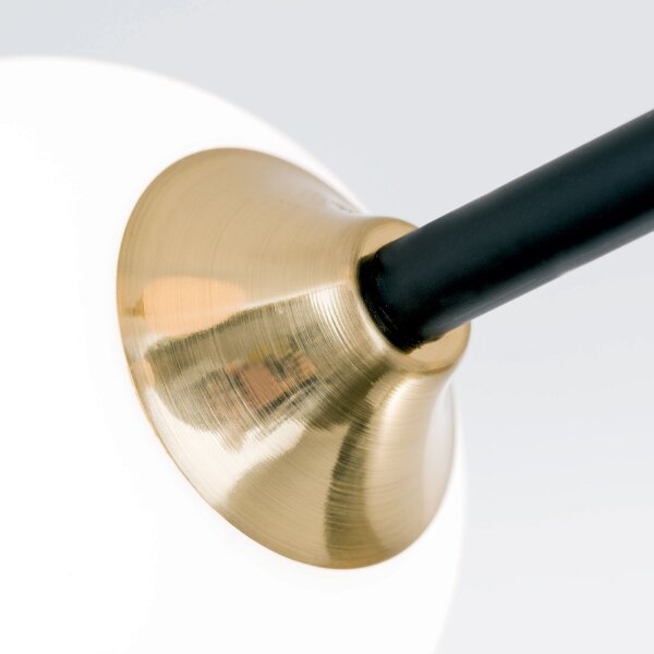 Orion DL 7-786/6 - Lampadario a plafone SNOWWHITE 6xG9/20W/230V diametro 84 cm nero/oro
