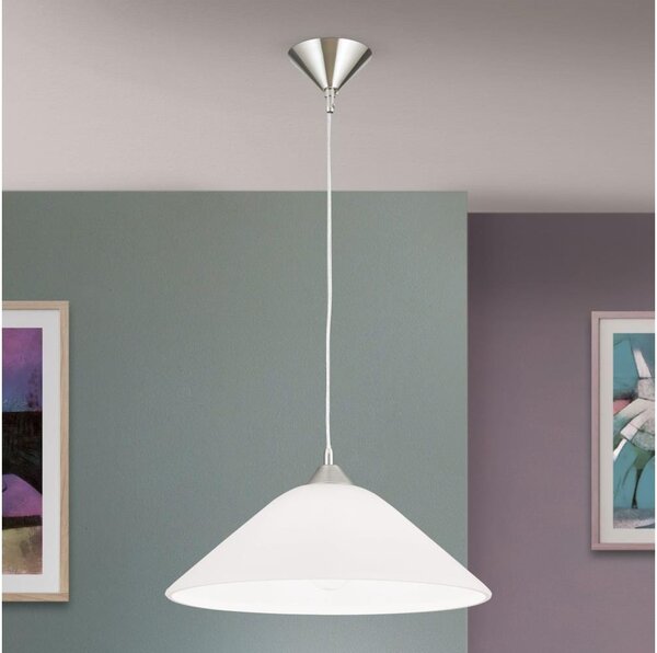 Orion HL 6-1525/1 - Lampadario a sospensione con filo GRADO 1xE27/60W/230V diametro 40 cm cromo opaco