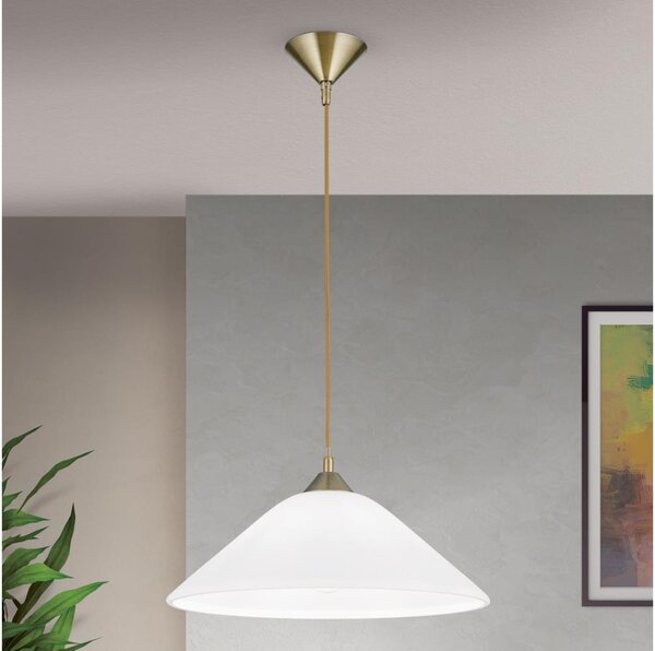 Orion HL 6-1525/1 - Lampadario a sospensione con filo GRADO 1xE27/60W/230V diametro 40 cm ottone