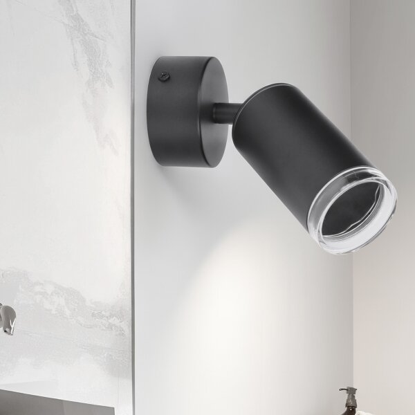 Brilagi - Luce Spot da bagno SELE 1xGU10/30W/230V IP44 nero