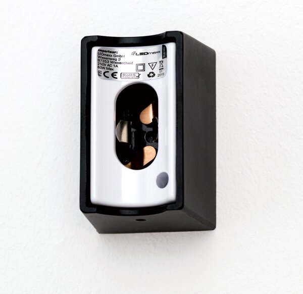 Orion Soff 3-484 - Applique a LED VISAGIST 1xS14d/8W/230V nero