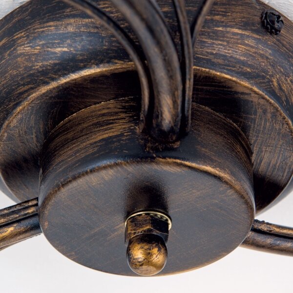 Orion DL 7-788/3 - Lampadario a plafone SISI 3xE14/40W/230V diametro 60 cm bronzo/patina