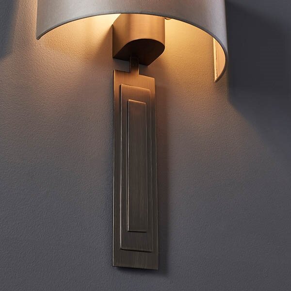 Endon 95271 - Applique CARLTON 1xE27/10W/230V bronzo