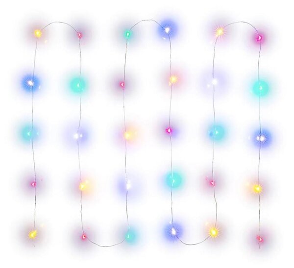Retlux - catena luminosa a LED 30xLED/2xAA 3,3m multicolore