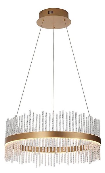 Endon 107671 - Lampadario a sospensione con filo LED dimmerabile ADRIEL LED/41W/230V 3000K oro/limpido