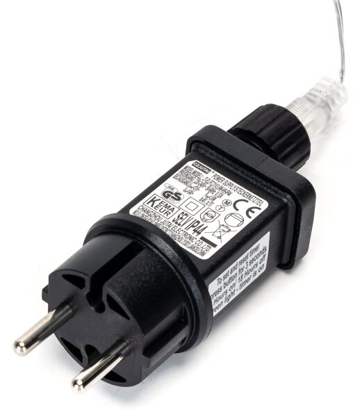 Aigostar - Catena LED da esterno 50 LED, 8 funzioni, 8 m, IP44, bianco caldo