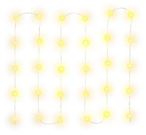 Retlux - catena a LED, 30 LED, alimentazione 3xAA, 3,3 m, bianco caldo