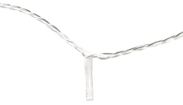 Aigostar - Catena LED da esterno 50 LED, 8 funzioni, 8 m, IP44, bianco caldo