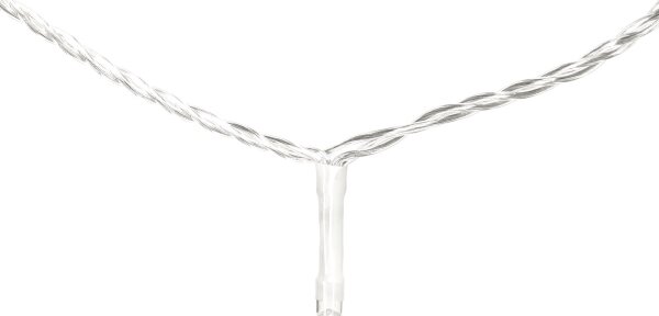 Aigostar - Catena luminosa LED per esterni, 100 LED, 8 funzioni, 13 m, IP44, bianco freddo