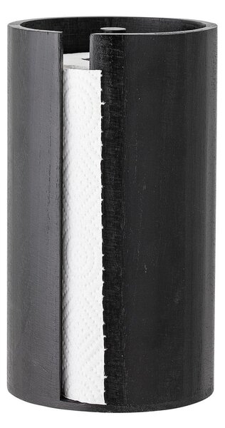 Portarotolo da cucina verticale nero in legno ø 14,5 cm Celian – Bloomingville