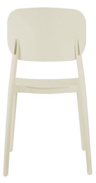 Sedia da pranzo color crema in plastica Cheer – Leitmotiv