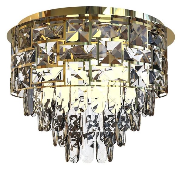 Plafoniera LUXURIA 9xE14/40W/230V diametro 48 cm oro
