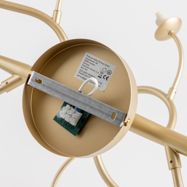 Brilagi - Lampadario a plafone LED MISTEL 15xG9/3W/230V oro