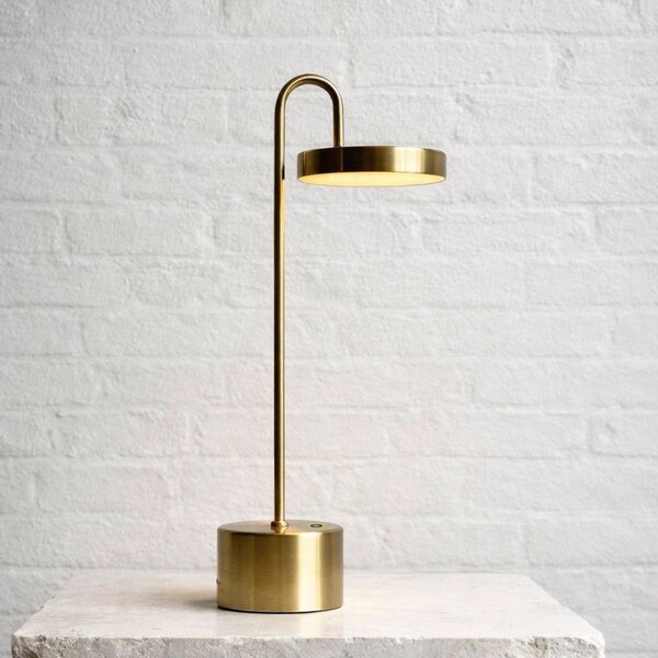 Lampade da tavolo Dyberg Larsen, MOOVELIGHT, dimmerabile, Dorato / Ottone, Soggiorno, Metallo, Design