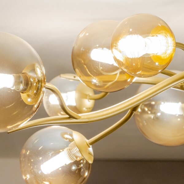 Brilagi - Lampadario a plafone LED MISTEL 15xG9/3W/230V oro