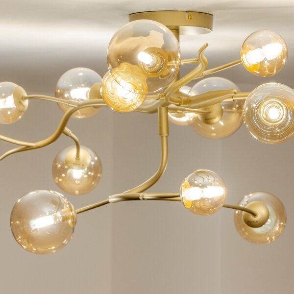 Brilagi - Lampadario a plafone LED MISTEL 15xG9/3W/230V oro