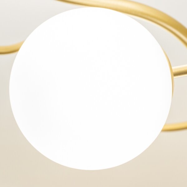 Brilagi - Lampadario a plafone LED MISTEL 15xG9/3W/230V oro/bianco