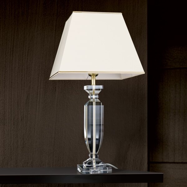 Orion LA 4-1207 - Lampada da tavolo di cristallo POKAL 1xE27/60W/230V color crema/limpido
