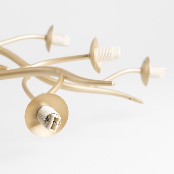 Brilagi - Lampadario a plafone LED MISTEL 15xG9/3W/230V oro/bianco