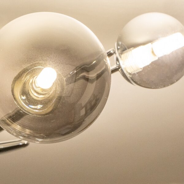 Brilagi - Lampadario LED sospeso su cavo MISTEL 6xG9/3W/230V nero cromato/fumé