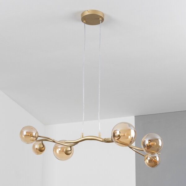 Brilagi - Lampadario LED a sospensione con filo MISTEL 6xG9/3W/230V oro