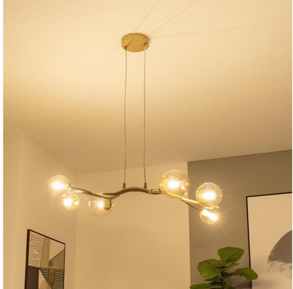 Brilagi - Lampadario LED a sospensione con filo MISTEL 6xG9/3W/230V oro