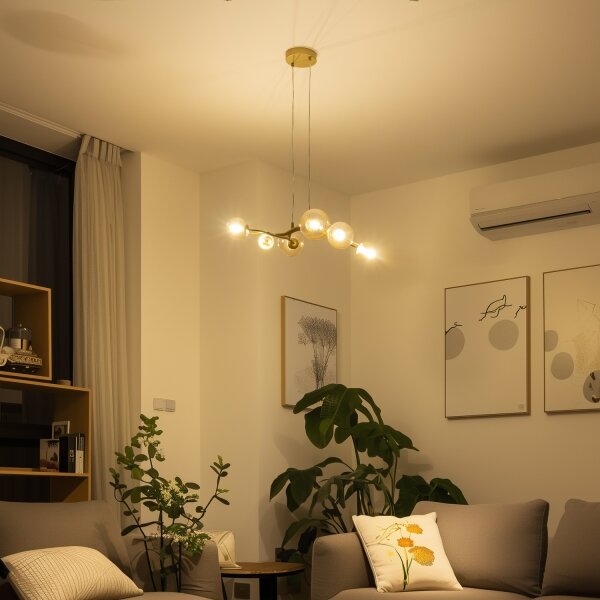 Brilagi - Lampadario LED a sospensione con filo MISTEL 6xG9/3W/230V oro