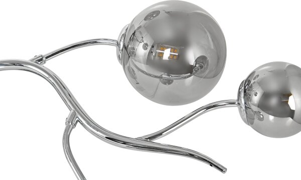 Brilagi - Plafoniera LED MISTEL 9xG9/3W/230V cromo nero/fumé