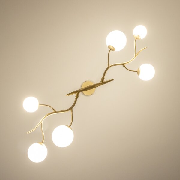 Brilagi - Lampadario LED a sospensione con filo MISTEL 6xG9/3W/230V oro/bianco