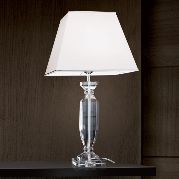 Orion LA 4-1207 - Lampada da tavolo di cristallo POKAL 1xE27/60W/230V bianco/limpido
