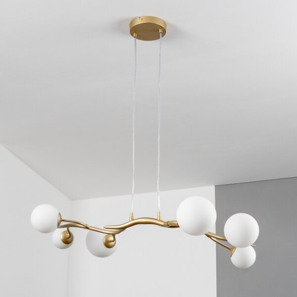 Brilagi - Lampadario LED a sospensione con filo MISTEL 6xG9/3W/230V oro/bianco